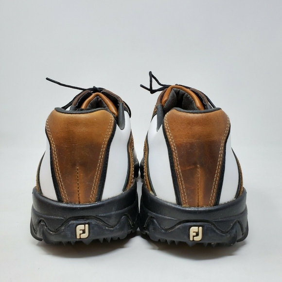 Footjoy Contour Series 54024 Saddle Golf Shoes - Picture 4 of 8